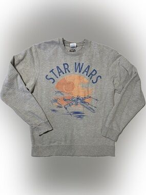 Star Wars Gray Sweatshirt with Blue and Orange Graphic